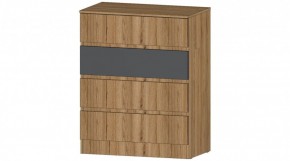 ЛЕНОРА Комод 4 ящика (графит) в Невьянске - nevyansk.ok-mebel.com | фото