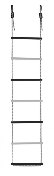 Лестница веревочная 7 перекладин цв.черный, белый D=25  в Невьянске - nevyansk.ok-mebel.com | фото