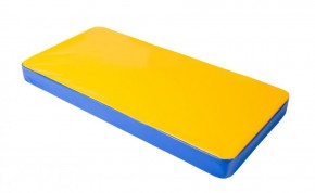 Мат гимнастический 1х0,5х0,08м цв. синий-желтый в Невьянске - nevyansk.ok-mebel.com | фото 1