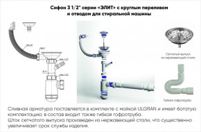 Мойка кухонная ULGRAN U-101 (500) в Невьянске - nevyansk.ok-mebel.com | фото 14