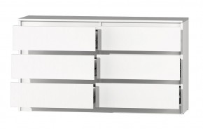МС "Хилтон" Комод №5 1400 (6 ящ.) белый текстурный в Невьянске - nevyansk.ok-mebel.com | фото 3