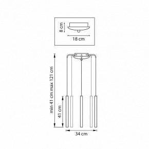 Подвесная люстра Lightstar Tubo L5T747247 в Невьянске - nevyansk.ok-mebel.com | фото 3