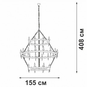 Подвесная люстра Vitaluce V1872 V1872-7/16+8+8 в Невьянске - nevyansk.ok-mebel.com | фото 3