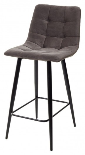 Полубарный стул CHILLI-QB графит #14, велюр / черный каркас (H=66cm) М-City в Невьянске - nevyansk.ok-mebel.com | фото 1