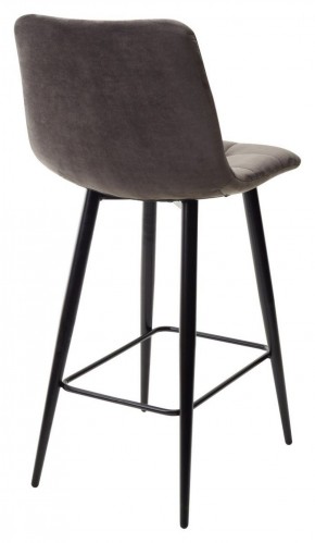 Полубарный стул CHILLI-QB графит #14, велюр / черный каркас (H=66cm) М-City в Невьянске - nevyansk.ok-mebel.com | фото 4