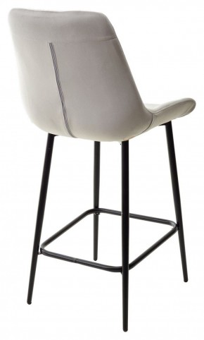 Полубарный стул ХОФМАН, цвет H-09 Светло-серый, велюр / черный каркас H=63cm М-City в Невьянске - nevyansk.ok-mebel.com | фото 6