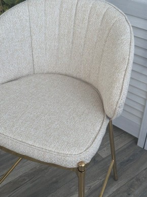 Полубарный стул WENDY TRF-11 светло-бежевый, ткань / золотой каркас (H=65) М-City в Невьянске - nevyansk.ok-mebel.com | фото