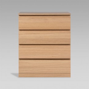 S01699 Варма Прайм 4 комод 80x100x48 шпон дуб беленый в Невьянске - nevyansk.ok-mebel.com | фото 2