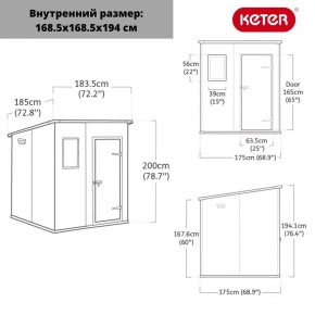 Сарай Манор Пентхаус 6x6 (MANOR PENT 6x6) в Невьянске - nevyansk.ok-mebel.com | фото 3