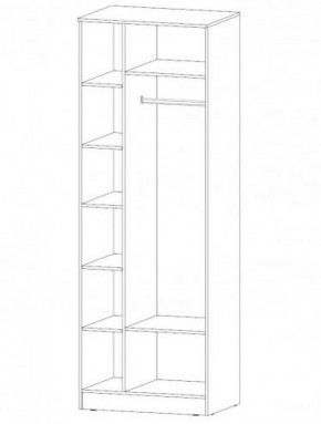 КОСТА-РИКА Шкаф 2-х створчатый (шимо темный/шимо светлый) в Невьянске - nevyansk.ok-mebel.com | фото 2