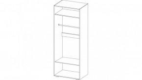 Шкаф 2-х створчатый НЕНСИ (Крафт золотой/Белый глянец) в Невьянске - nevyansk.ok-mebel.com | фото 2