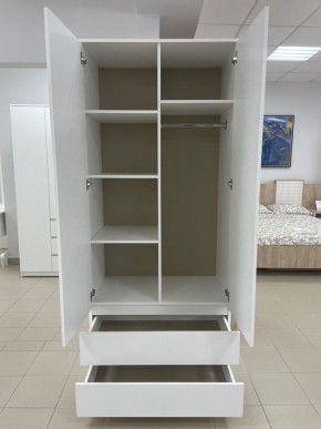Шкаф 2-ств. с 2 ящиками "Бьянко" в Невьянске - nevyansk.ok-mebel.com | фото 2