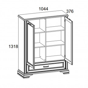 Шкаф 2D1SL, MONAKO, цвет Сосна винтаж/дуб анкона в Невьянске - nevyansk.ok-mebel.com | фото 3