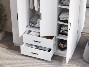 Шкаф 4-х створчатый Титан (белый) в Невьянске - nevyansk.ok-mebel.com | фото 3