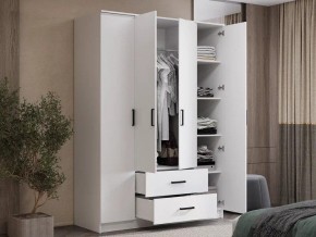 Шкаф 4-х створчатый Титан (белый) в Невьянске - nevyansk.ok-mebel.com | фото 4