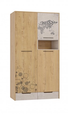 Шкаф для одежды 3 двери и 2 ящика Шк134.0 ДС Стэнфорд в Невьянске - nevyansk.ok-mebel.com | фото