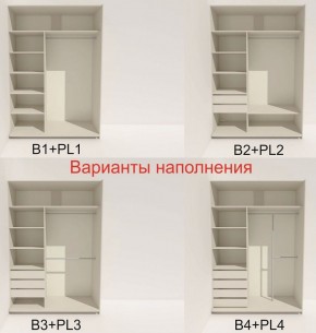 Шкаф-купе 1400 серии SOFT D6+D4+B2+PL2 (2 ящика+1штанга+1 полка) профиль «Капучино» в Невьянске - nevyansk.ok-mebel.com | фото 7