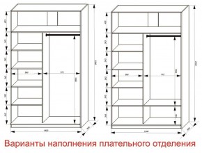 Шкаф-купе 1400 серии SOFT D8+D2+B2+PL4 (2 ящика+F обр.штанга) профиль «Графит» в Невьянске - nevyansk.ok-mebel.com | фото 8