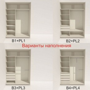 Шкаф-купе 1600 серии SOFT D1+D3+B2+PL1 (2 ящика+1штанга) профиль «Графит» в Невьянске - nevyansk.ok-mebel.com | фото 5