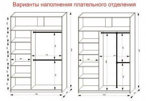 Шкаф-купе 1600 серии SOFT D1+D3+B2+PL1 (2 ящика+1штанга) профиль «Графит» в Невьянске - nevyansk.ok-mebel.com | фото 7