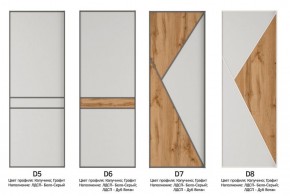 Шкаф-купе 1600 серии SOFT D8+D2+B2+PL4 (2 ящика+F обр.штанга) профиль «Графит» в Невьянске - nevyansk.ok-mebel.com | фото 10