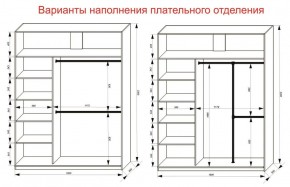 Шкаф-купе 1800 серии SOFT D1+D3+B2+PL1 (2 ящика+1штанга) профиль «Графит» в Невьянске - nevyansk.ok-mebel.com | фото 7