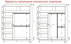 Шкаф-купе 1800 серии SOFT D8+D2+B2+PL4 (2 ящика+F обр.штанга) профиль «Графит» в Невьянске - nevyansk.ok-mebel.com | фото 8