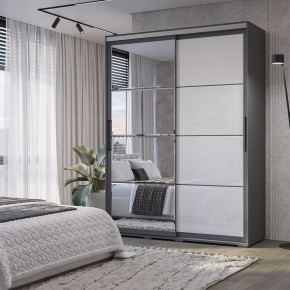 Шкаф-купе Крафт-6 1.6 м ШКК-06 (графит) в Невьянске - nevyansk.ok-mebel.com | фото