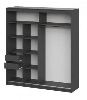 Шкаф-купе ШКП 3 МАКС (2000) Графит серый в Невьянске - nevyansk.ok-mebel.com | фото 3