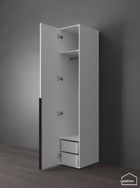 Шкаф Linnea MHR-1-3 2050х400х510 (Белый-М 11.1.2) в Невьянске - nevyansk.ok-mebel.com | фото 5