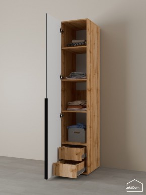 Шкаф Linnea MHR-1-4 2050х400х510 (ДВ-М 11.1.25) в Невьянске - nevyansk.ok-mebel.com | фото 5