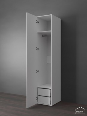 Шкаф Linnea MHR-1PO-3 2050х400х510 (Белый-М 11.1.1) в Невьянске - nevyansk.ok-mebel.com | фото 4