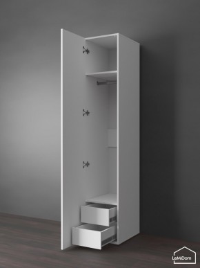 Шкаф Linnea MHR-1PO-3 2050х400х510 (Белый-М 11.1.1) в Невьянске - nevyansk.ok-mebel.com | фото 5