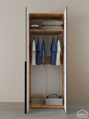 Шкаф Linnea MHR-2 2050х800х510 (ДВ-М 11.1.25) в Невьянске - nevyansk.ok-mebel.com | фото 4