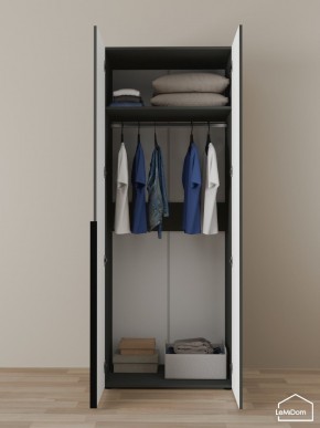 Шкаф Linnea MHR-2 2050х800х510 (Графит-М 11.1.25) в Невьянске - nevyansk.ok-mebel.com | фото 4