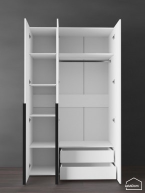 Шкаф Linnea MHR-3-2 2050х1200х510 (Белый-М 11.1.2) в Невьянске - nevyansk.ok-mebel.com | фото 6