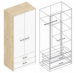 Шкаф "Милана" 2-х створчатый с 2 ящиками в Невьянске - nevyansk.ok-mebel.com | фото 3