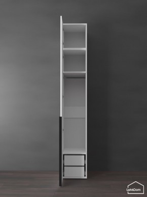Шкаф с антресолью Linnea MHR-1A-3 2450х400х510 (Белый-М 11.1.2) в Невьянске - nevyansk.ok-mebel.com | фото 5