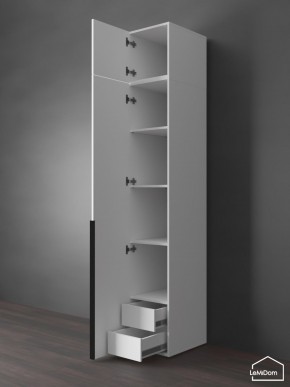 Шкаф с антресолью Linnea MHR-1A-4 2450х400х510 (Белый-М 11.1.2) в Невьянске - nevyansk.ok-mebel.com | фото 5