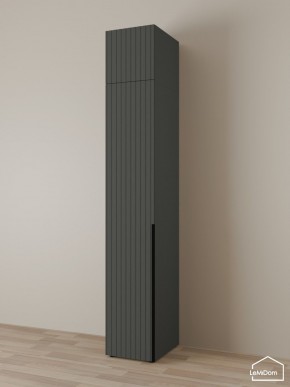Шкаф с антресолью Linnea MHR-1A-4 2450х400х510 (Графит-М 11.1.25) в Невьянске - nevyansk.ok-mebel.com | фото