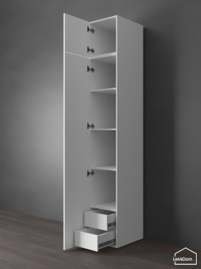 Шкаф с антресолью Linnea MHR-1POA-4 2450х400х510 (Белый-М 11.1.2) в Невьянске - nevyansk.ok-mebel.com | фото 5