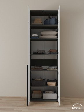 Шкаф с антресолью Linnea MHR-2A-2 2450х800х510 (Графит-М 11.1.25) в Невьянске - nevyansk.ok-mebel.com | фото 4