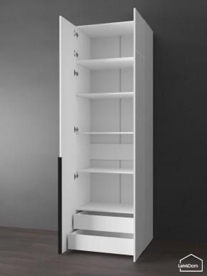 Шкаф с антресолью Linnea MHR-2A-4 2450х800х510 (Белый-М 11.1.2) в Невьянске - nevyansk.ok-mebel.com | фото 5