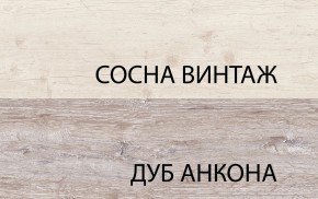 Шкаф с витриной 1V1D1S, MONAKO, цвет Сосна винтаж/дуб анкона в Невьянске - nevyansk.ok-mebel.com | фото 3