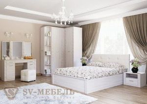 Спальный гарнитур Гамма 20 вариант 1 в Невьянске - nevyansk.ok-mebel.com | фото 1