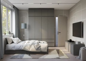 Спальня Симпл (графит) модульная в Невьянске - nevyansk.ok-mebel.com | фото 52