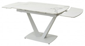 Стол ALATRI 120 GLOSS STATUARIO WHITE SOLID CERAMIC / WHITE, ®DISAUR в Невьянске - nevyansk.ok-mebel.com | фото 9