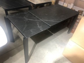 Стол CORNER 120 MATT BLACK MARBLE SOLID CERAMIC / BLACK, ®DISAUR в Невьянске - nevyansk.ok-mebel.com | фото 5