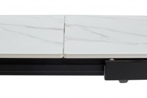 Стол CORNER 120 MATT WHITE MARBLE SOLID CERAMIC / BLACK, ®DISAUR в Невьянске - nevyansk.ok-mebel.com | фото 5