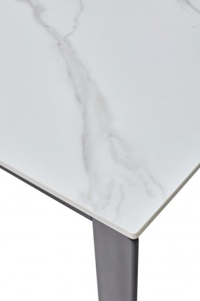 Стол CORNER 120 MATT WHITE MARBLE SOLID CERAMIC / BLACK, ®DISAUR в Невьянске - nevyansk.ok-mebel.com | фото 8